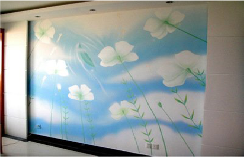 蚌埠画墙绘怎么画好白云的蓬松感？