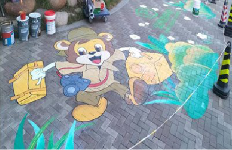 蚌埠夏季画地面彩绘会遇到的问题