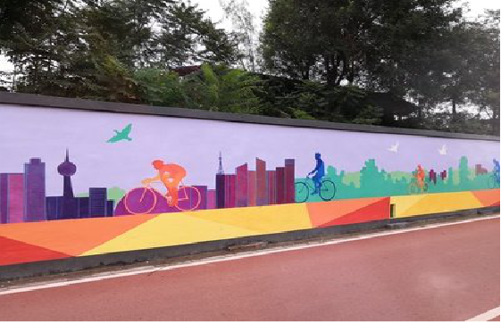 蚌埠墙体彩绘-围墙