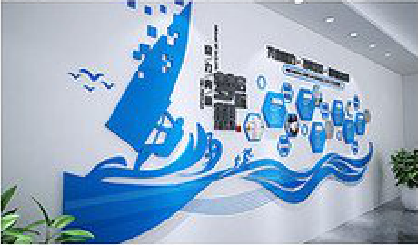 蚌埠海浪主题文化墙如何设计？