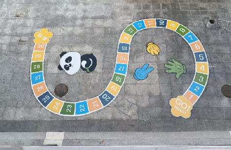 蚌埠地面游戏彩绘