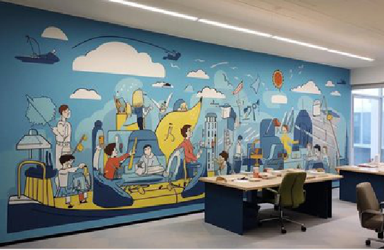蚌埠办公室墙绘的特点。