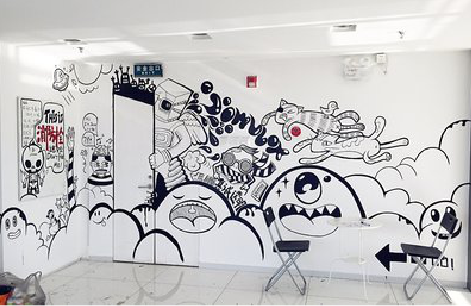 蚌埠手绘墙并非传统涂鸦。